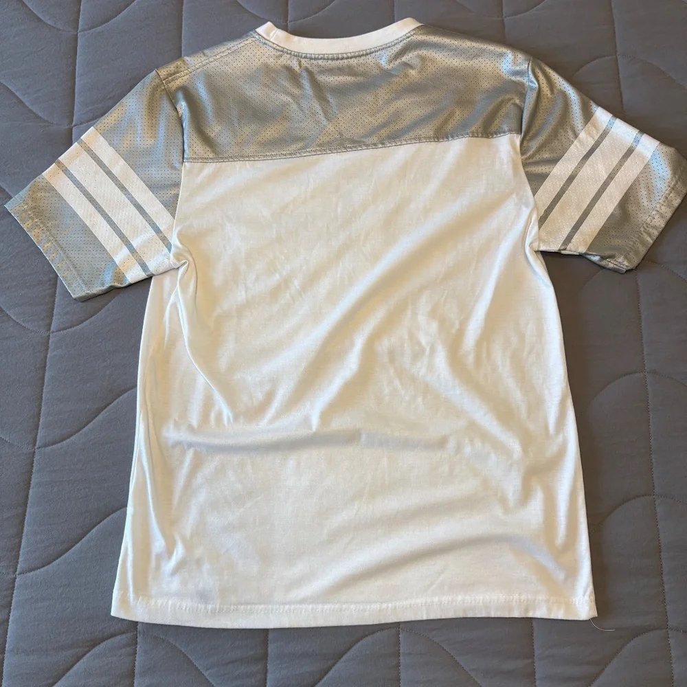 Phat Farm Y2K Vintage Silver White Number‎ 92 Jersey T-Shirt Size Small